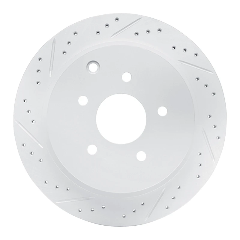 DFC 03-24 Infiniti Jx35 Rear Left Drilled & Slotted Geoperformance Rotor