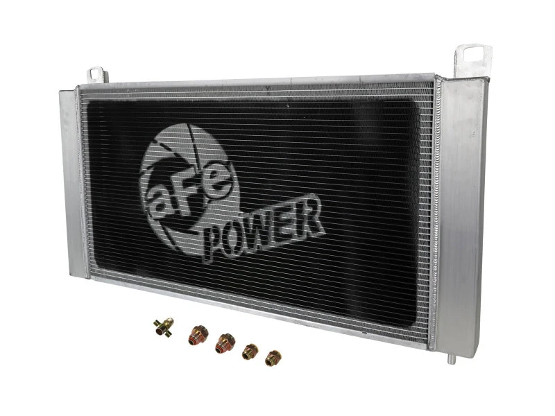 aFe BladeRunner Street Series Rohr- und Finnen-Aluminiumkühler 09-13 GM Gas-LKW 5,3L V8