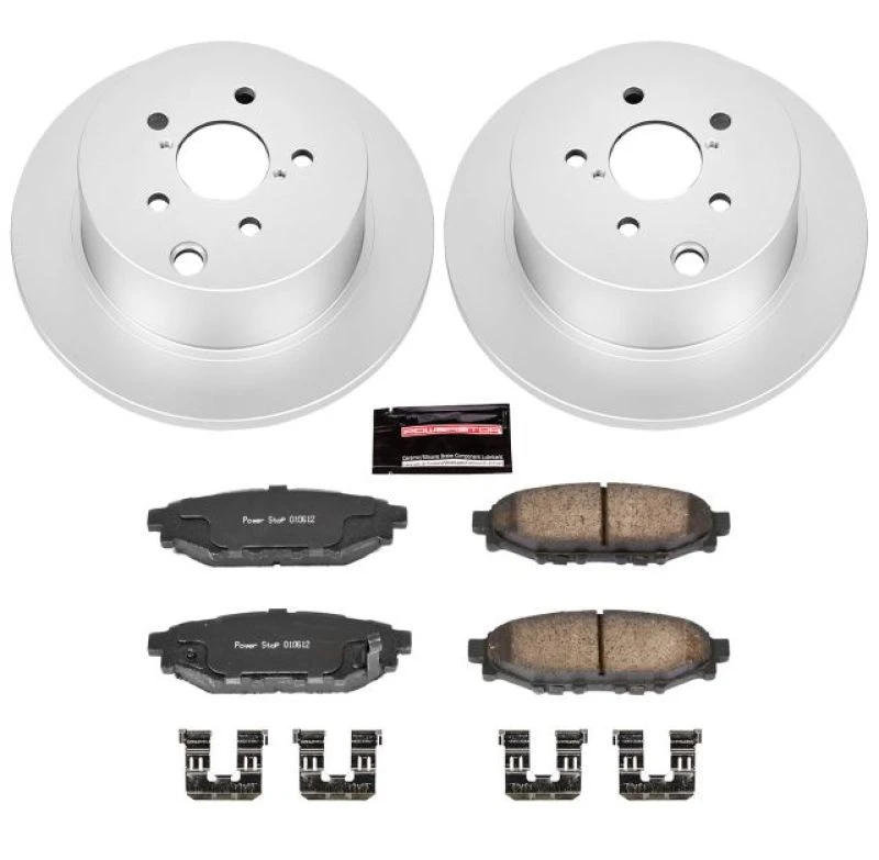 Power Stop Rear Z17 Evolution Geomet Coated Brake Kit for 16-18 Subaru Crosstrek