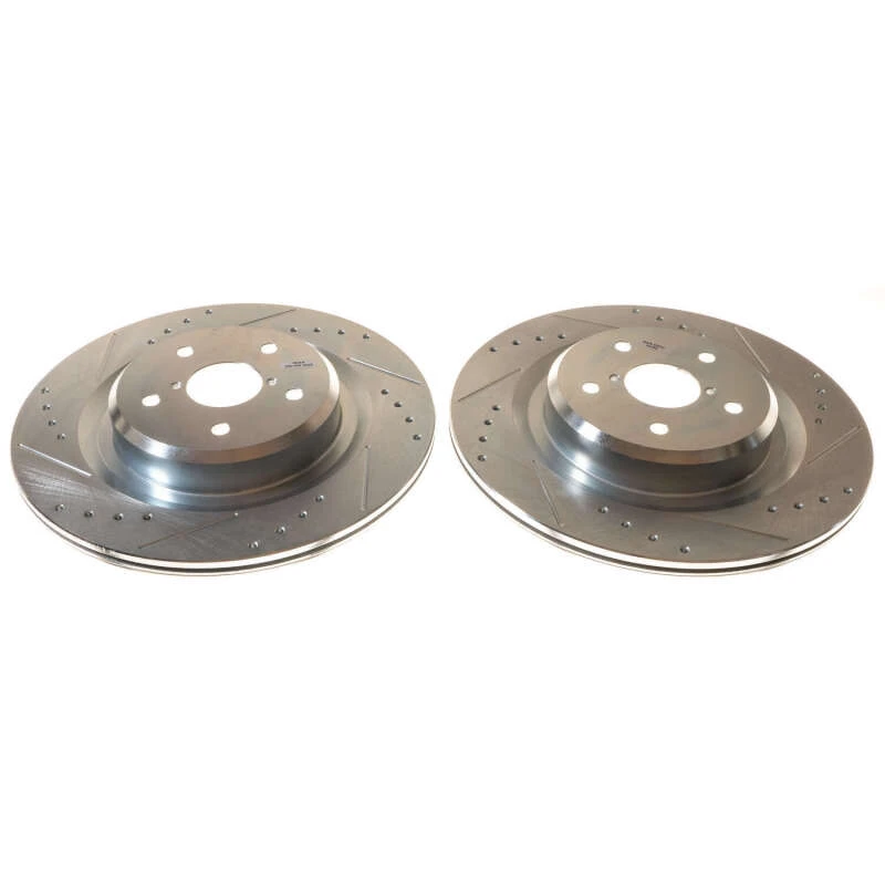 Power Stop Rear Evolution Drilled & Slotted Rotor - Pair for 19-20 Subaru Ascent