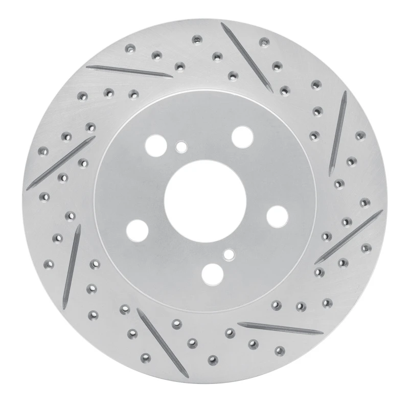 DFC 16-22 Toyota Prius Prime Front Right Drilled & Slotted Geoperformance Rotor