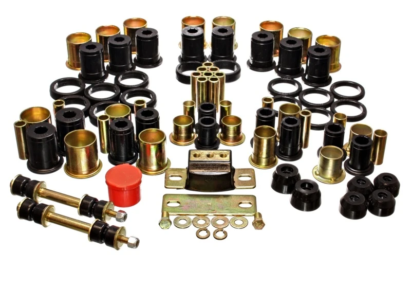 Energy Suspension 74-77 Oldsmobile Cutlass/442/F-85/Europa Schwarzes Hyper-Flex-Master-Bushings-Set