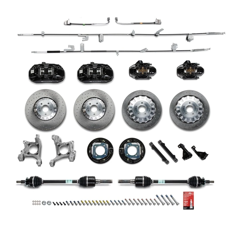 Ford Racing 15-21 Mustang GT/ 2.3L EcoBoost GT350R Bremse Upgrade Kit - Schwarz