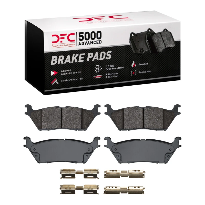 DFC 15-21 Ford F-150 RWD Rear 5000 Advanced Ceramic Brake Pads and Hardware Kit