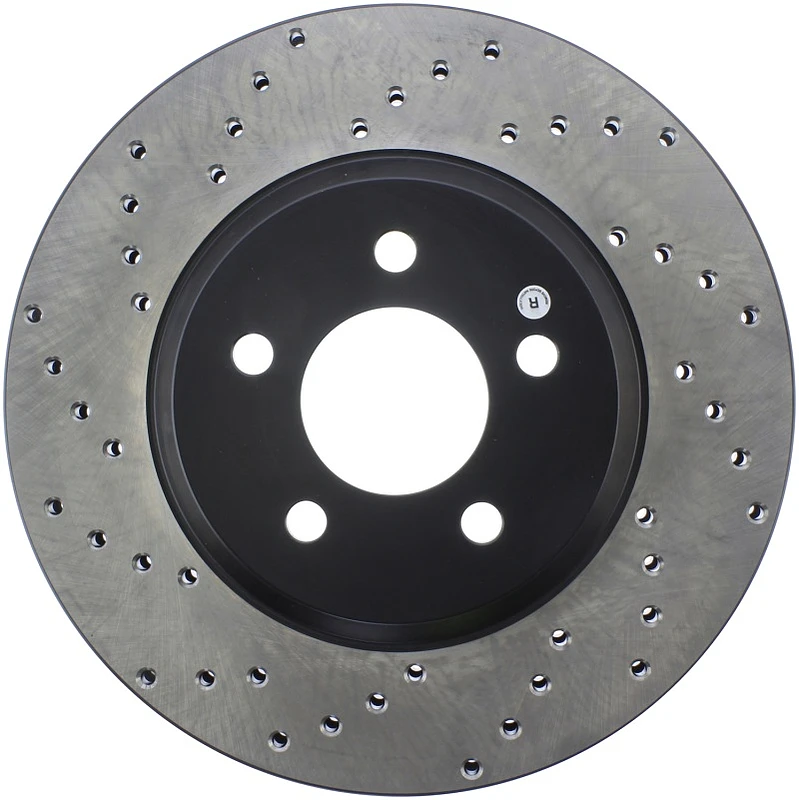 stoptech_128.61086R-6794eb689f662 StopTech Power Slot 05-10 Mustang GT V8-4.6L Front Right Drilled Rotor