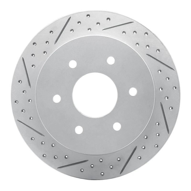 DFC 04-15 Infiniti Qx56 Rear Left Drilled & Slotted Geoperformance Rotor