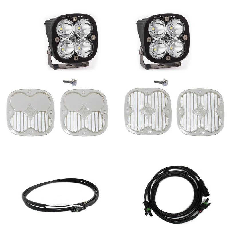 Baja Designs A Pillar Light Kit Squadron Pro Spot with Upfitter for 2021+ Ford Bronco