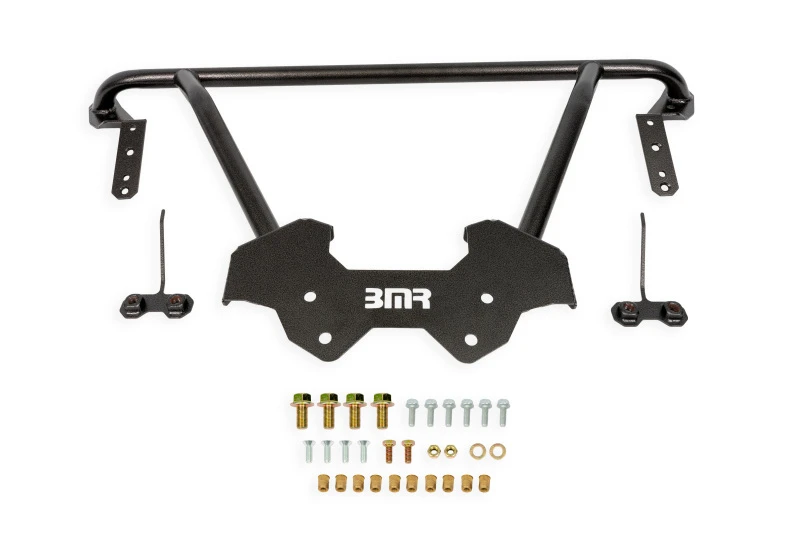 BMR Suspension 64-72 GM A-Body Front Reinforcement Brace - Black Hammertone