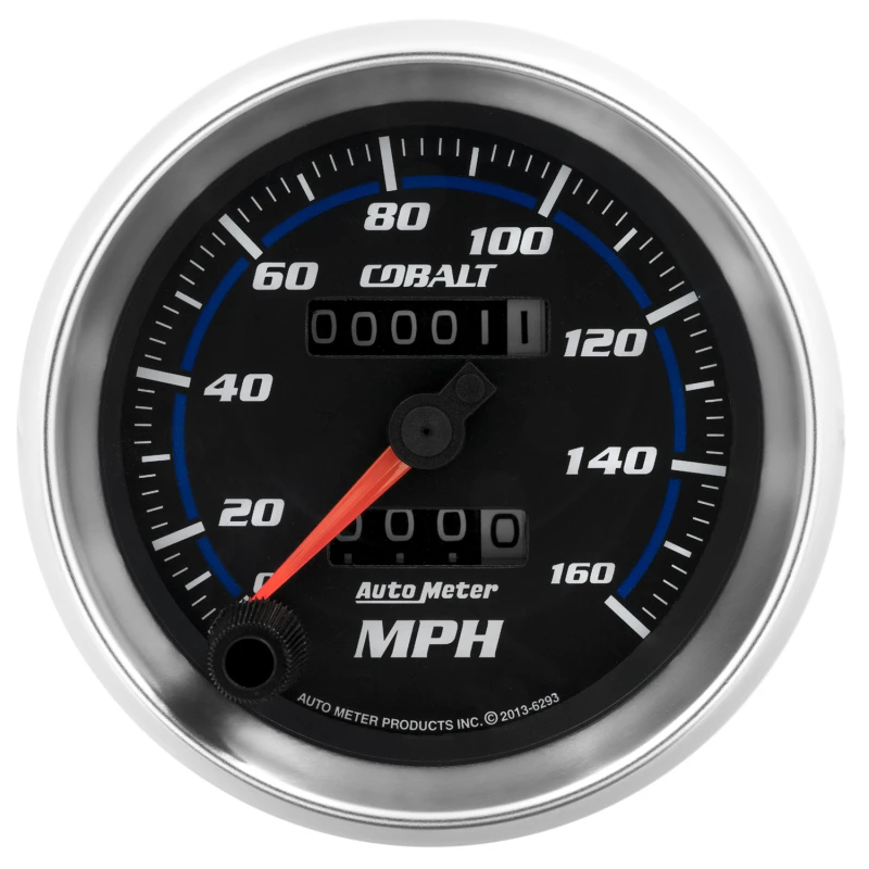 AutoMeter Gauge Speedometer 3-3/8in. 160MPH Mechanical Cobalt