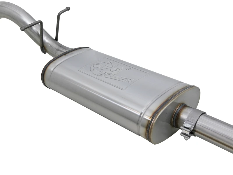 aFe MACH Force-Xp Hi-Tuck 3 Zoll 409 SS C/B Auspuff 15-18 GM Colorado L4-2,5L/V6-3,6L - Polierter Endschalldämpfer