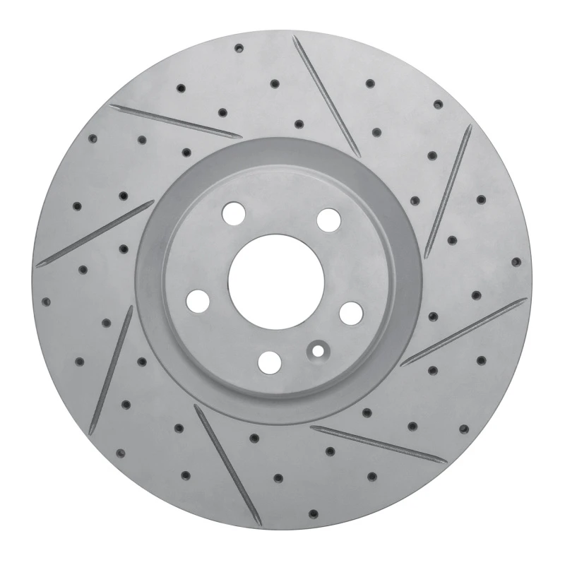 DFC 16-26 Polestar Polestar 2 Front Right Drilled & Slotted Geoperformance Rotor