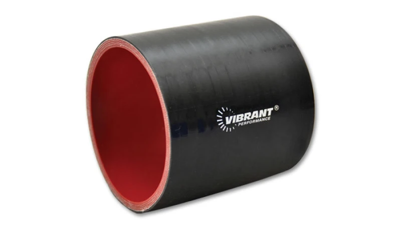 Vibrant 4-lagige verstärkte Silikon-Schlauchkupplung - 1,75 Zoll I.D. x 3 Zoll lang (Schwarz)