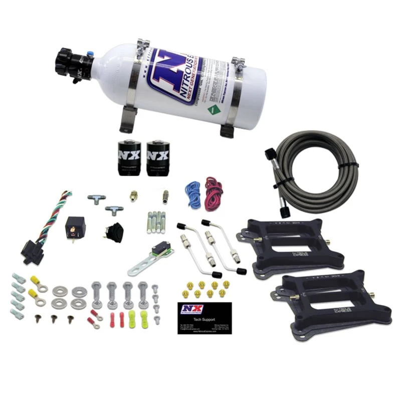 Nitrous Express Dual/4150/Alkohol Nitrous Kit (50-300PS) mit 5lb Flasche