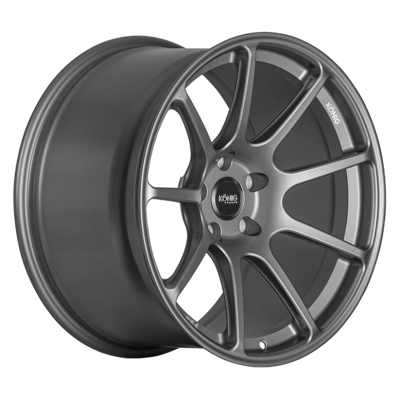 Konig Forged F5R 18x12 5x114.3 ET20 Ash Silver Wheel (Knurled Bead)