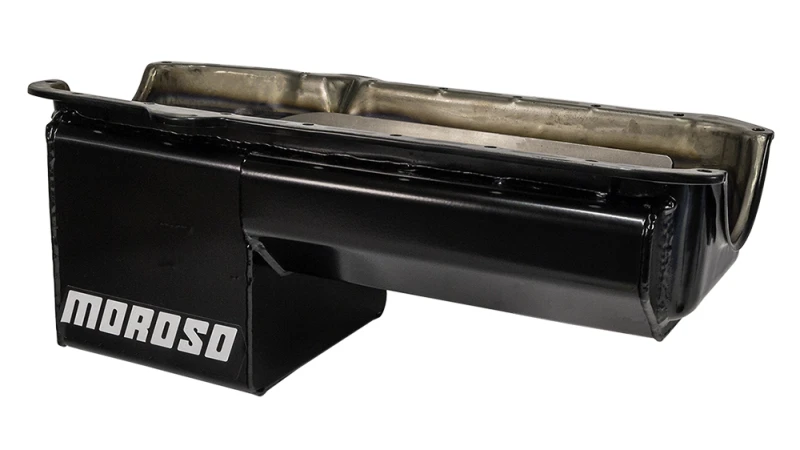 Moroso Pre-80 Chevrolet SBC/Dart Little M Power Pouch Wet Sump 7qt 8.25in Steel Oil Pan