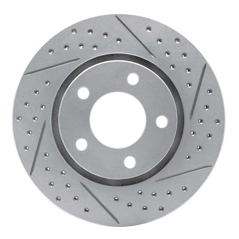 DFC 01-07 Chrysler Voyager Front Right Drilled & Slotted Geoperformance Rotor