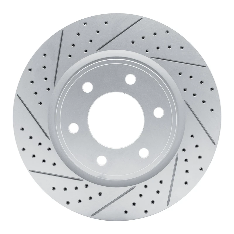 DFC 07-24 Infiniti Qx80 Front Left Drilled & Slotted Geoperformance Rotor
