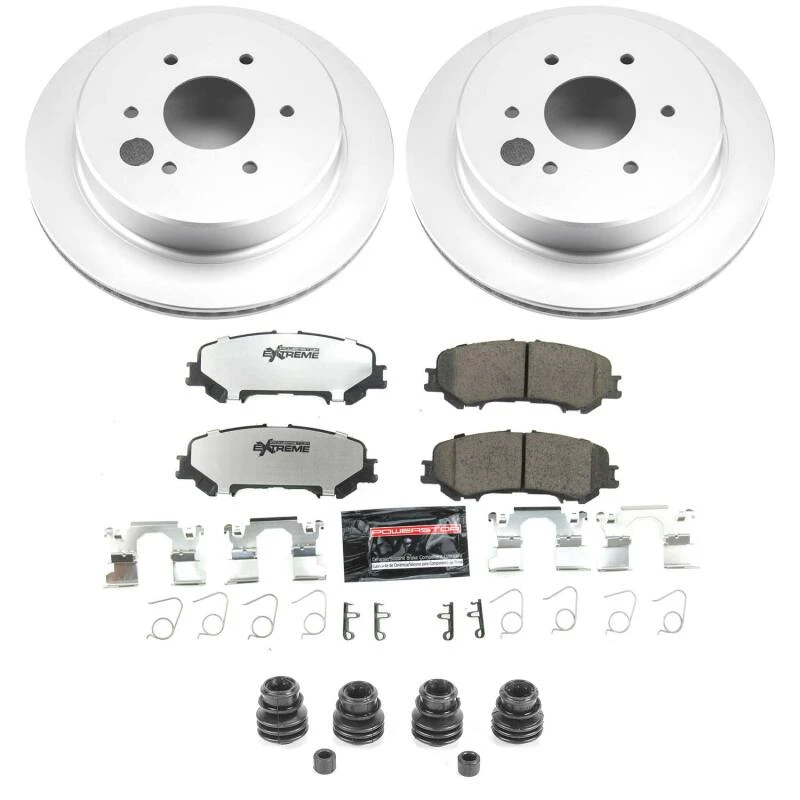 Power Stop 17-24 Nissan TITAN Rear Z36 Coated Truck & Tow Brake Kit