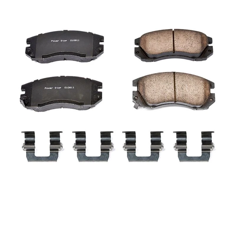 Power Stop Front Z17 Evolution Ceramic Brake Pads w/Hardware for 91-94 Subaru Legacy