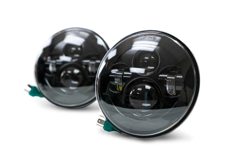 DV8 Offroad 07-18 Jeep Wrangler JK LED Projector Headlights w/ Angel Eyes