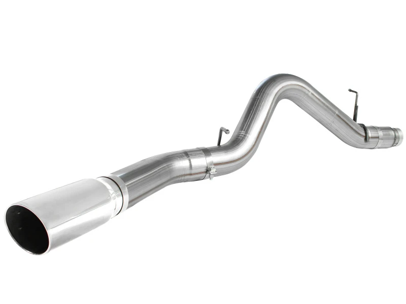 aFe MACHForce XP Auspuff 5in DPF-Back SS 11-13 GM Diesel Trucks V8-6.6L (td) (LML) (Pol Tip)