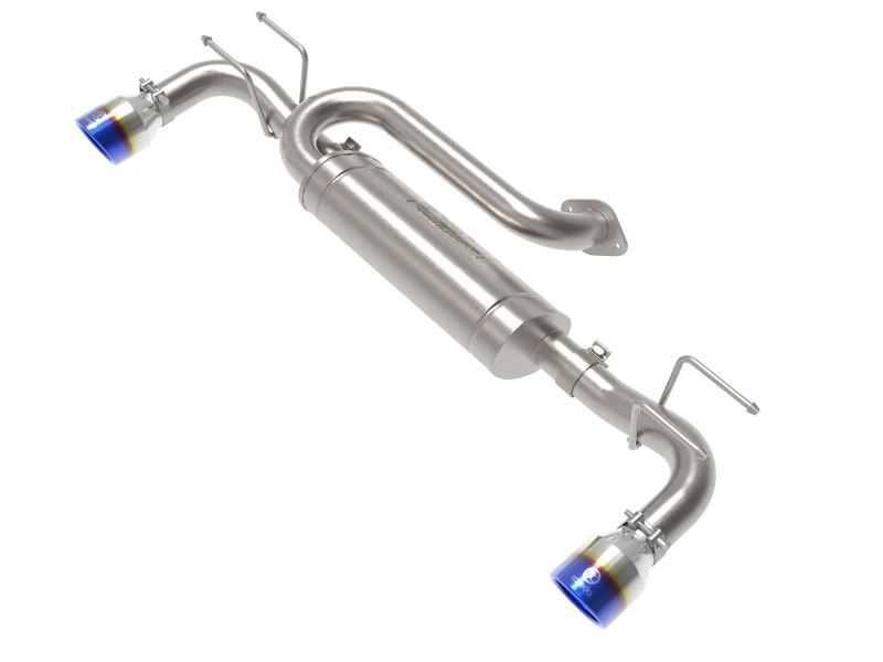 aFe 19-22 Mazda 3 L4 2.5L Takeda 3in auf 2-1/2in 304 SS Axle-Back Auspuff mit Blue Flame-Tip