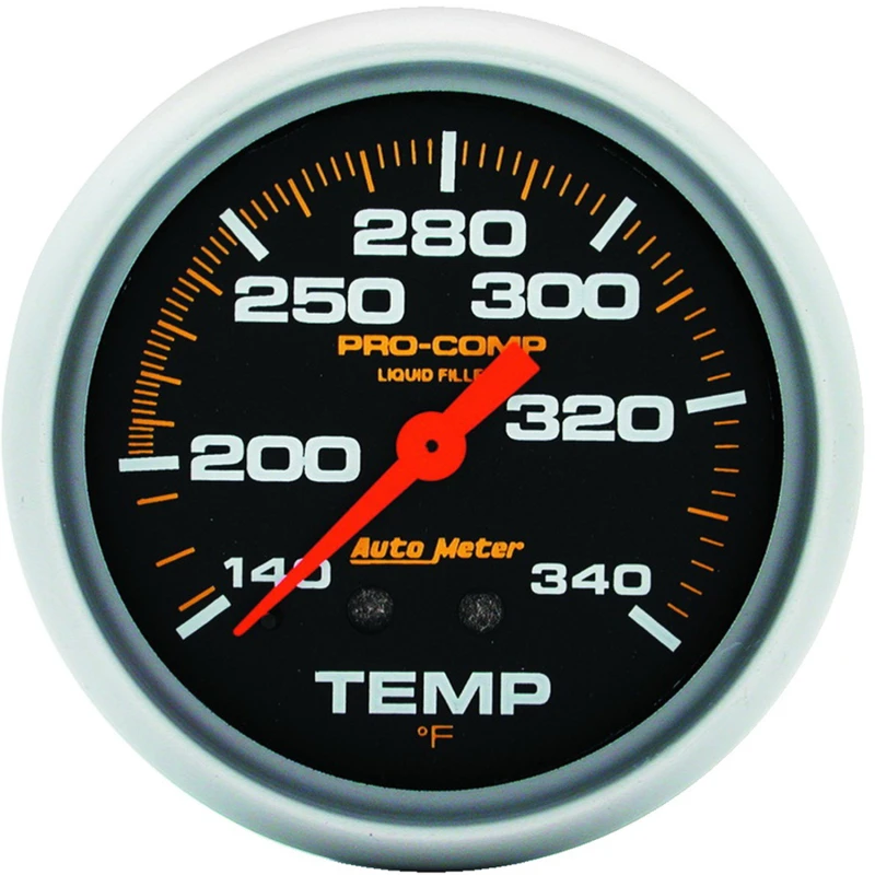 AutoMeter Temperaturanzeige 2-5/8 Zoll 140-280 Grad F Flüssigkeitsgefüllt Mech 8ft. Pro-Comp