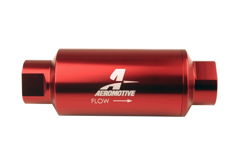 Aeromotive In-Line-Filter - (AN-10) 10 Mikron Microglas-Element Rot-Anodisiert