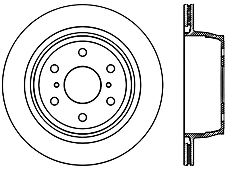 stoptech_126.66065CSR-6794e0c275895 StopTech Power Slot 07-09 Cadillac Escalade / 07-09 Chevy Avalanche Rear Left Slotted CRYO Rotor