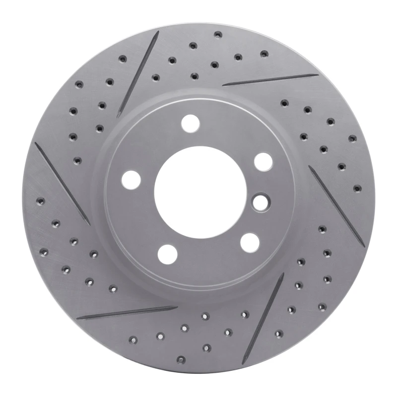 DFC 11-16 Mini Cooper Countryman Front Left Drilled & Slotted Geoperformance Rotor