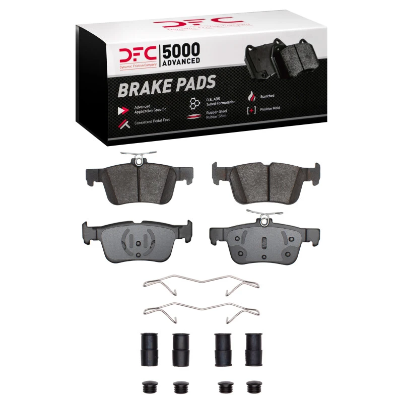 DFC 13-24 Ford Fusion Rear 5000 Advanced Ceramic Brake Pads and Hardware Kit