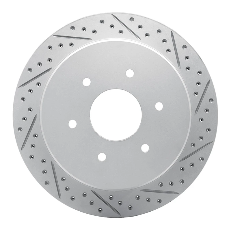 DFC 17-24 Nissan Titan Rear Right Drilled & Slotted Geoperformance Rotor