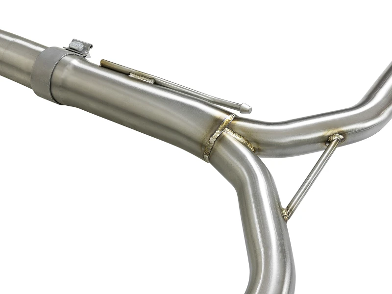 aFe Takeda Auspuff 304SS Dual Cat-Back mit schwarzen Endrohren 13-17 Honda Accord LX/EX/EX-L Limousine L4 2.4L