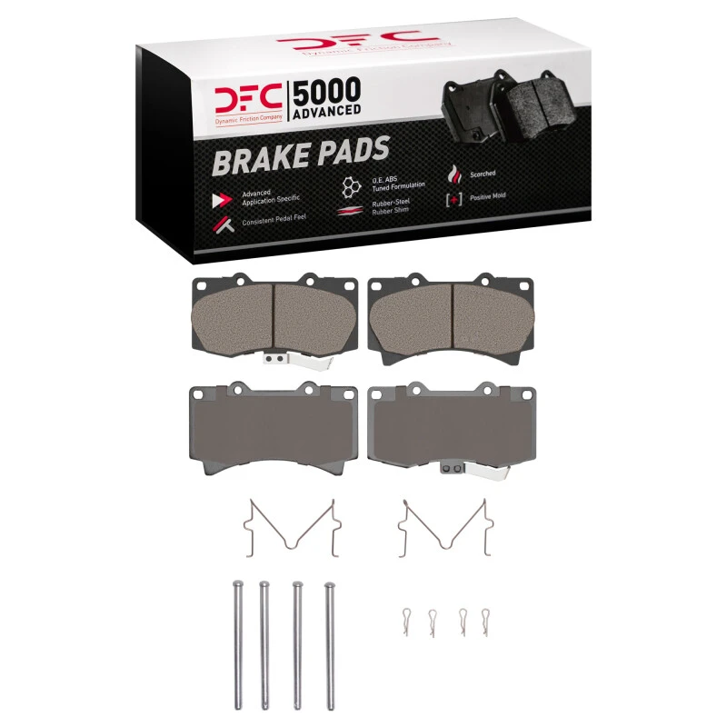 DFC 06-10 Hummer H3T Front 5000 Advanced Ceramic Brake Pads and Hardware Kit