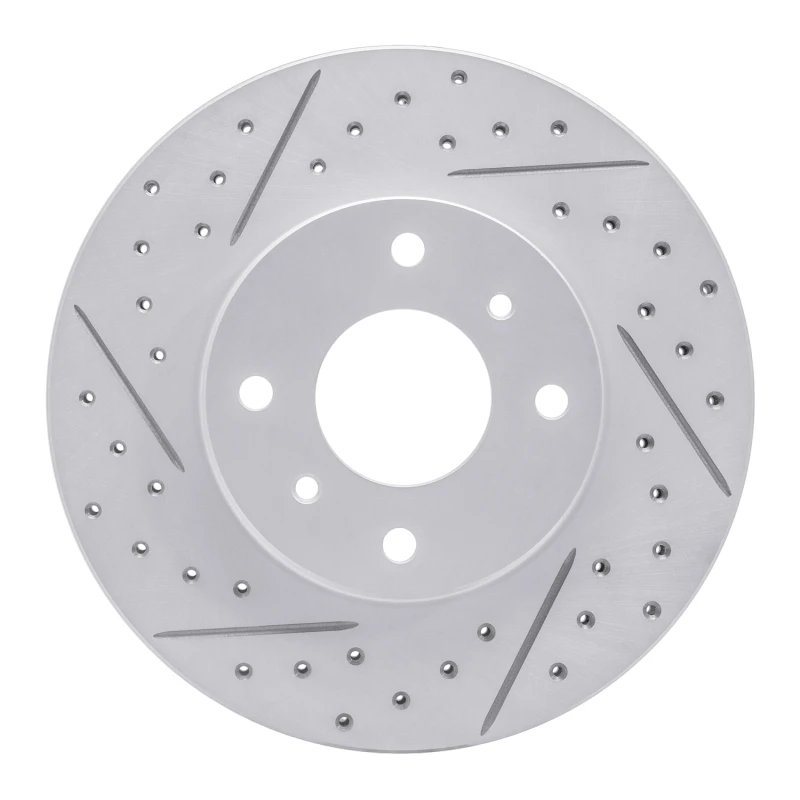 DFC 93-06 Infiniti G20 Front Left Drilled & Slotted Geoperformance Rotor