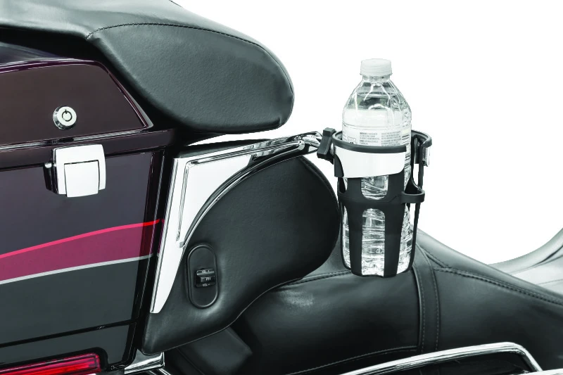 Kuryakyn Reflex Drink Holder Right Side HD Touring Passenger Mount 96-13 Chrome