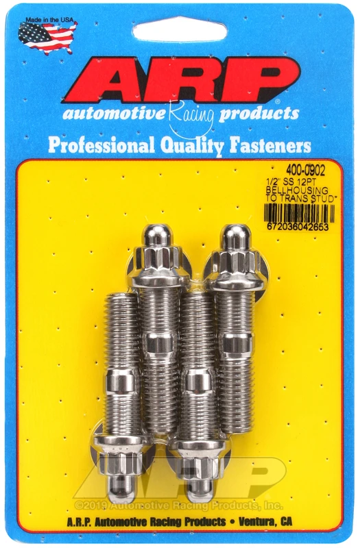 ARP 1/2 Zoll Edelstahl 12-Kant Bellhousing zu Getriebe Schraubensatz