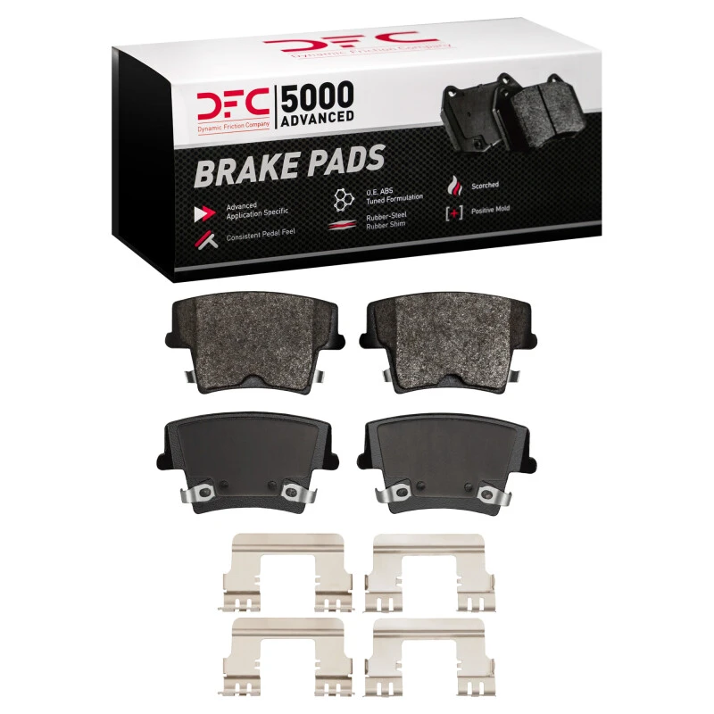 DFC 05-18 Chrysler 300 Rear 5000 Advanced Semi Metallic Brake Pads and Hardware Kit