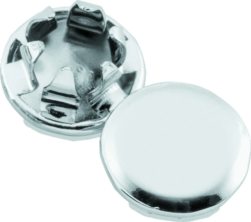 Kuryakyn Custom End Plugs Chrome für 3/8 Zoll Inbusschrauben (Set mit 6 Stück)