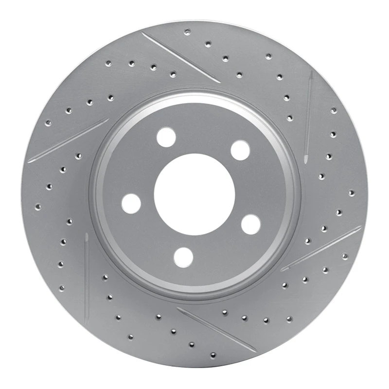 DFC 22-23 Genesis G70 Front Right Drilled & Slotted Geoperformance Rotor