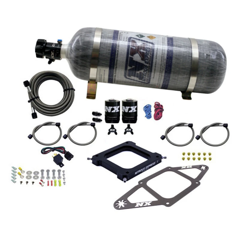 Nitrous Express 4500 Assassin Plate Pro Power Nitrous Kit (100-500HP) w/12lb Bottle