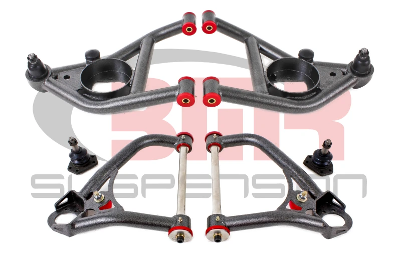 BMR 67-69 1. Generation F-Body Ober- und Unter-A-Arm Kit - Schwarz Hammertone