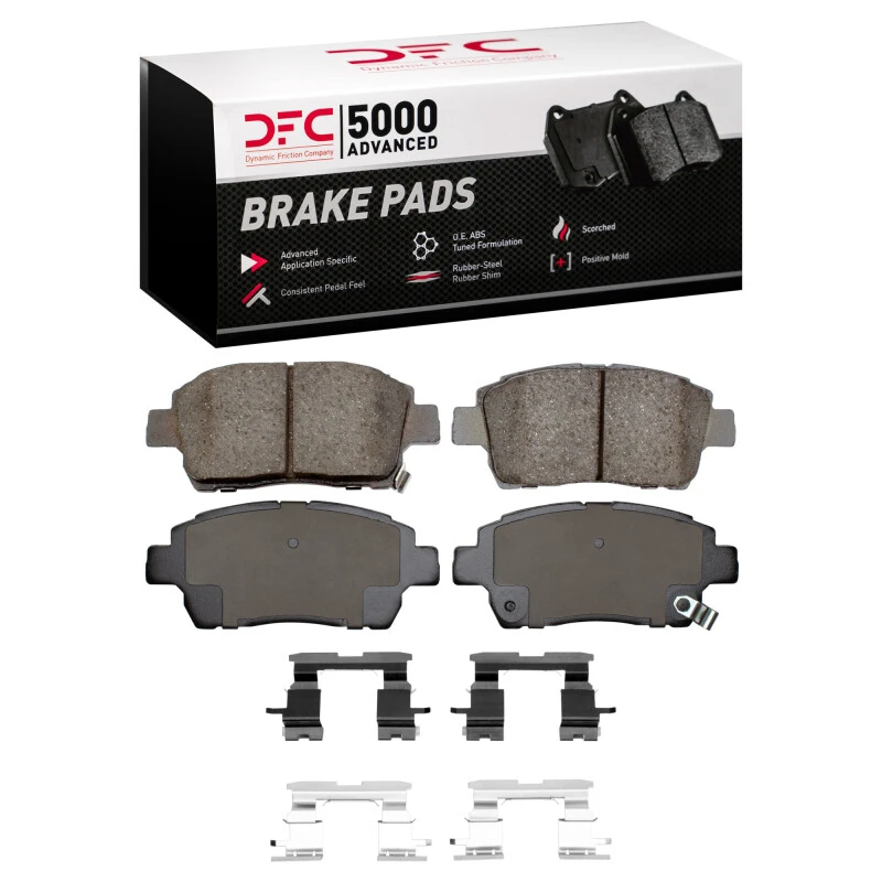 DFC 00-15 Scion IQ Front 5000 Advanced Ceramic Brake Pads and Hardware Kit