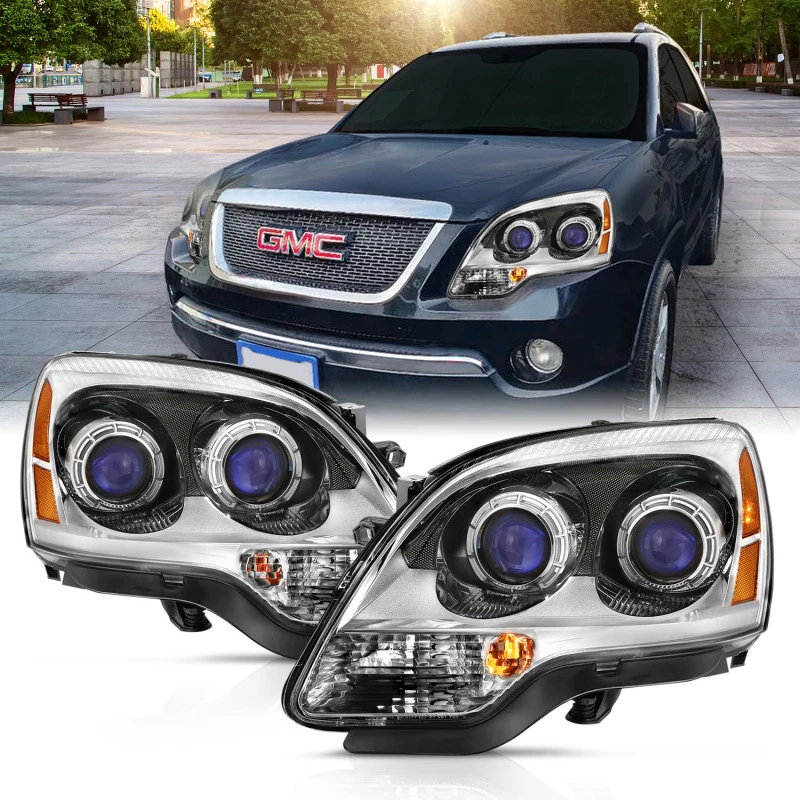 anzo_111476-6792dda84375c ANZO 2007-2008 Gmc Acadia Kristall-Scheinwerfer Chrom Amber (OE)