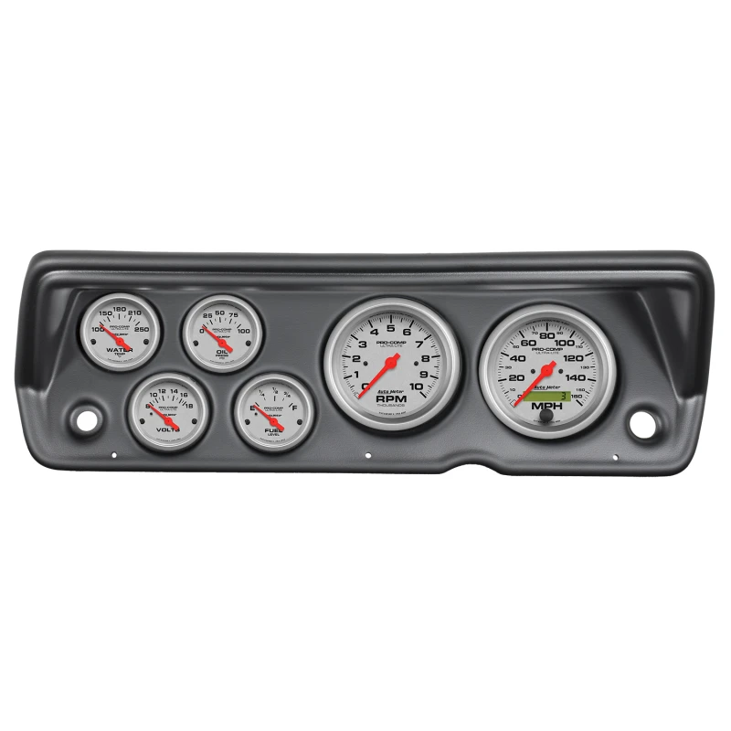 Autometer Ultra-Lite 70-76 Duster/ Demon/ Dart Instrumententafel-Kit 6-teilig Tach / MPH / Kraftstoff / Öl / WTMP / Volt