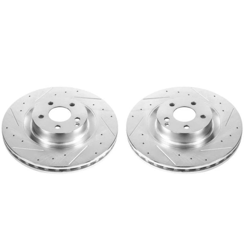 Power Stop 09-14 Mercedes-Benz CL550 Front Evolution Drilled & Slotted Rotors - Pair
