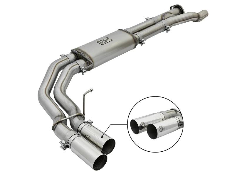 aFe POWER Rebel Series 3 Zoll 409 SS Kat-Back-Auspuff mit polierten Endstücken 17 Ford F-150 Raptor V6-3.5L
