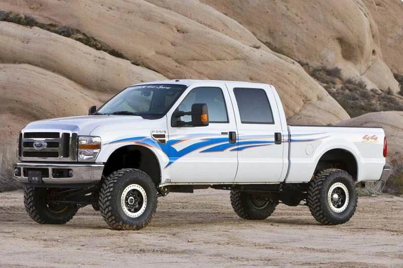 Fabtech 08-15 Ford F250 4WD 6 Zoll 4-Link-System mit Coils und Dlss Shks