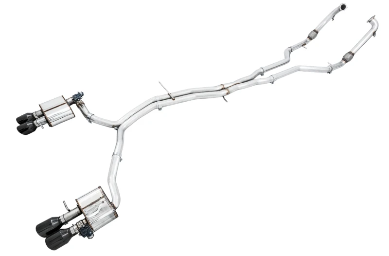 AWE Tuning Audi B9 S5 Coupé SwitchPath Auspuff mit schwarzen Diamant-Spitzen (102mm)