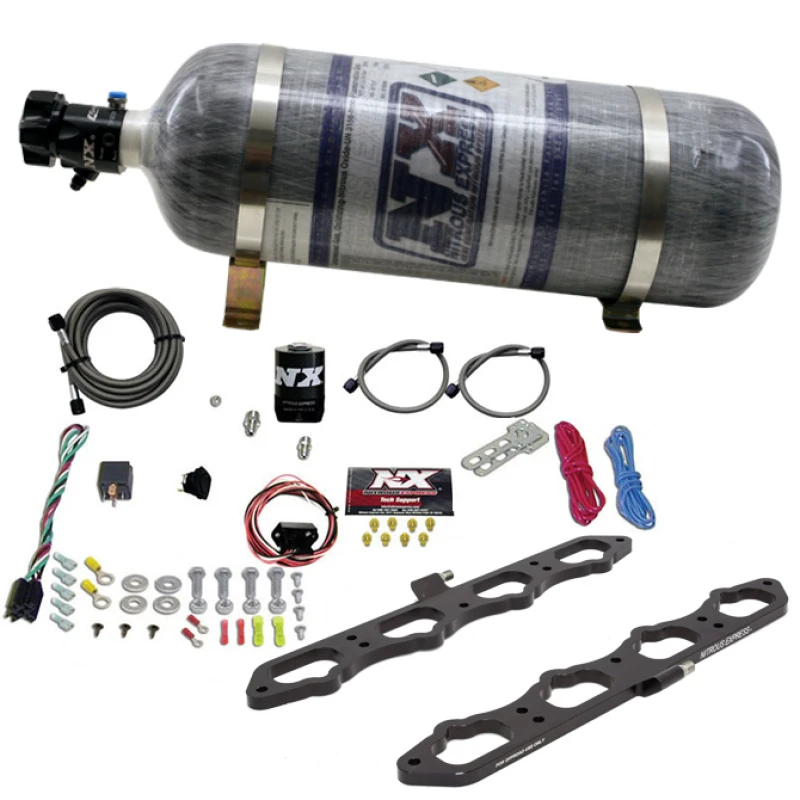 Nitrous Express 2018+ Ford 5.0L Coyote Trocken Direkt Port Platten System mit 12lb Flasche